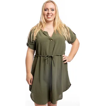 Dámské šaty Italy fashion Letní šaty BERRY Barva: Khaki, Velikost: UNI: M-XL