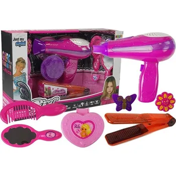 Dětské zboží LEAN Toys Kosmetický set s příslušenstvím žehlička do sušičky