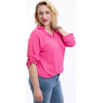 Pánská košile Italy fashion Košile do gumy NATÁLIE Barva: Růžová, Velikost: UNI: L/XL