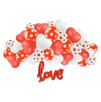 Set školních potřeb Girlanda balonowa czerwona Walentynki 34szt