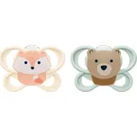 NUK Perfect Match AIR dudlík FOX/BEAR 0-2m 2ks