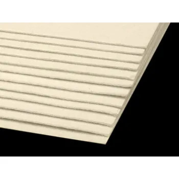 Jehla na filcování Látková dekorativní plsť / filc 20x30 cm, malé, 6 (F33) vanilka