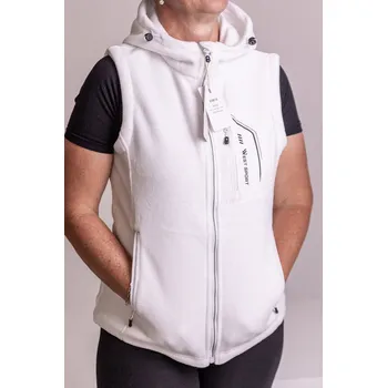 Dámská vesta Temster Sportovní fleesová vesta s kapucí [23815] Barva: Bílá, Velikost: M