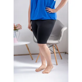 Dámské legíny S&L Basic legíny nad kolena MAXI [MW-1] Barva: Černá, Velikost: UNI: L/XL