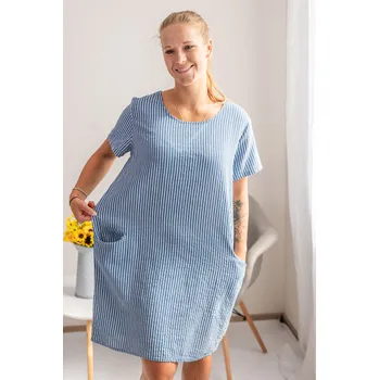 Dámské šaty Italy fashion Šaty SAIL Barva: Modrá, Velikost: UNI