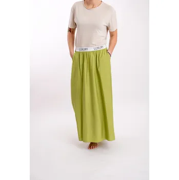 Dámská sukně Italy fashion Dlouhá sukně LUXURY Barva: Limetková, Velikost: UNI - M/L