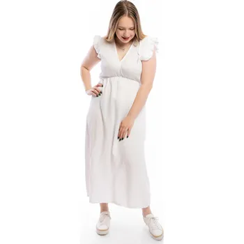 Dámské šaty Italy fashion Mušelínové šaty ELLIE Barva: Bílá, Velikost: UNI: M-XL