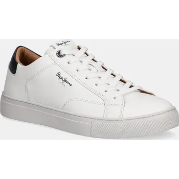 Pánská obuv Sneakers boty Pepe Jeans JOE BASIC PMS00048 bílá 00X, EUR 44