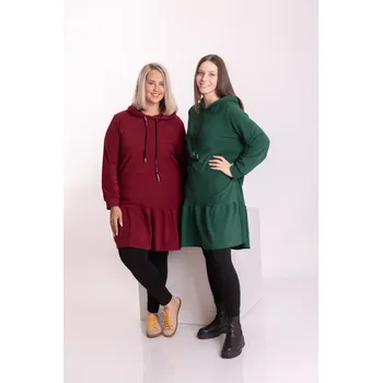 Dámské šaty Italy fashion Šaty KAROL Barva: Zelená, Velikost: UNI - L-2XL