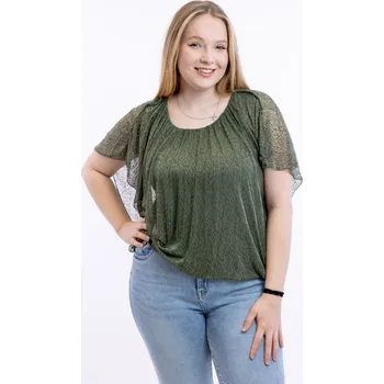 Italy fashion Dámský top KARA Barva: Khaki, Velikost: UNI: M-2XL