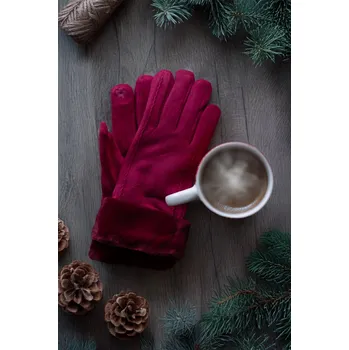 Rukavice Orchidej Dámské prstové rukavice DALIA Barva: Červená