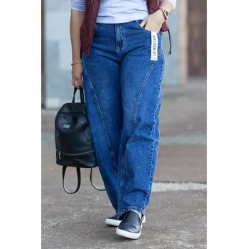 Dámské džíny Re-dress jeans Balónové džíny BINGO [RE3228] Barva: Modrá, Velikost: XS