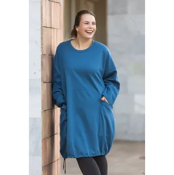 Dámské šaty Italy fashion Šaty LEXIE Barva: Petrolejová, Velikost: UNI: 2XL-5XL