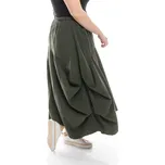 Italy fashion Manšestrová sukně JULIA Barva: Khaki, Velikost: UNI: L-2XL