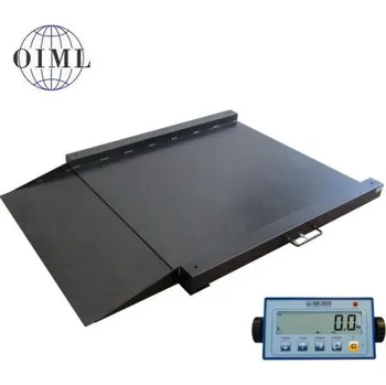 Obchodní váha Nájezdová podlahová váha LESAK 4TU1215L-DFWL, 1500kg/500g, 1250x1500mm, lak