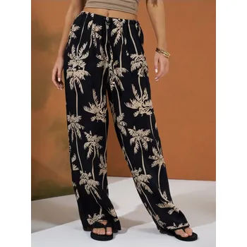 Dámské oblečení Sinsay - Kalhoty s viskózou - vícebarevná - 344EM-MLC - 344EM-MLC-XXS