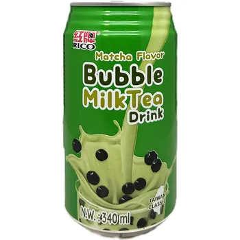 Ledový čaj Rico Bubble MilkTea Frink Matcha Flavor 340ml [TW]