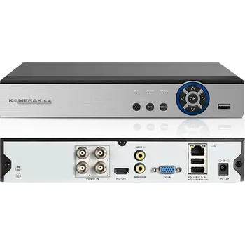 Couvací kamera DVR 4CH XM-A104 5MPx (AHD,IP,Analog) pro 4 AHD kamery, CZ menu