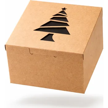 Krabice na pečivo Cake star Vánoční krabička- \"stromeček\" 10x10x6,3cm