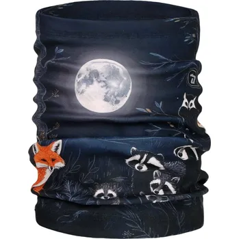 Čepice Dětský fleesový nákrčník tm.modrý zvířátka Yetti Dráče