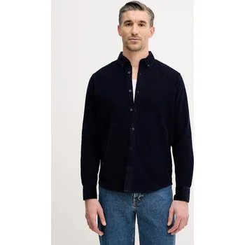 Pánská košile Manšestrová košile United Colors of Benetton 5T98UQ066 námořnická modř 59X, vel. M