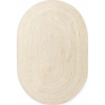 Hanse Home Kusový koberec Jute Braided 106007 Ivory ovál Rozměry koberců: 160x230 ovál