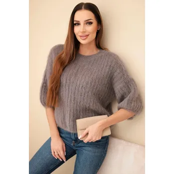 Dámský svetr Dámský svetr z mohairu s krátkým rukávem fango UNI