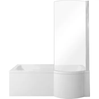 Besco Inspiro akrylátová vana s vanovou zástěnou Délka vany: 170cm, Orientace: Levá, WAI-170-NLE