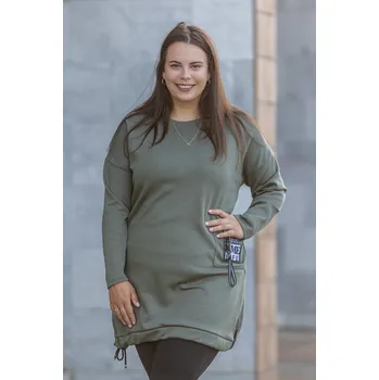 Dámská tunika Italy fashion Dámská tunika LIBRE Barva: Khaki, Velikost: UNI: L-2XL