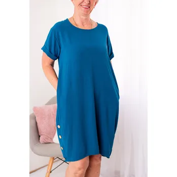Dámské šaty Italy fashion Šaty LISA Barva: Petrolejová, Velikost: UNI - L-2XL
