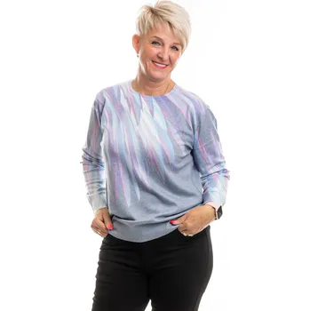 Dámský svetr F.J.J. Dámský svetr WING Barva: Šedomodrá, Velikost: M/L