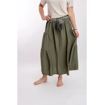 Dámská sukně Italy fashion Sukně INDIAN Barva: Khaki, Velikost: UNI - L/XL