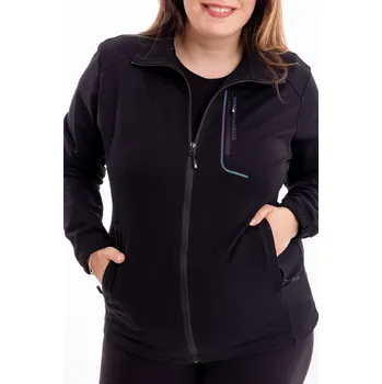 Pánská mikina TEMSTER outdoorová mikina - velká řada [23615] Barva: Černá, Velikost: 5XL