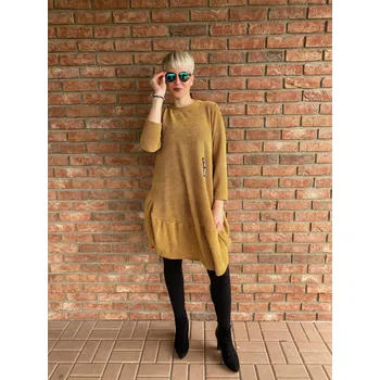 Dámské šaty Italy fashion Balónové šaty LAURA Barva: Zelená, Velikost: UNI - L-2XL