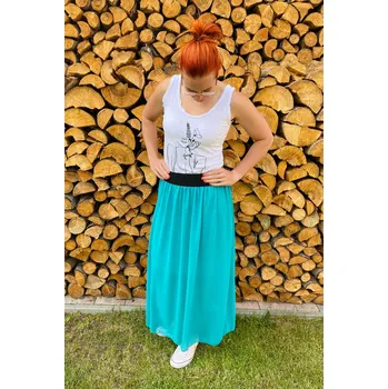 Dámská sukně Mohito vzdušná sukně Barva: tyrkysová, Velikost: UNI