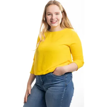 Dámské tričko Italy fashion Dámské tričko do gumy ALVA Barva: Žlutá, Velikost: UNI: M-XL