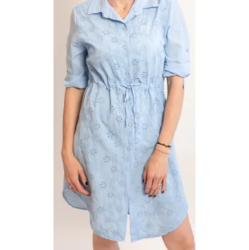 Dámské šaty Italy fashion Šaty ZOE Barva: Modrá, Velikost: UNI - M-XL