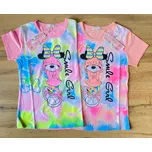 KUGO holčičí tričko s krátkým rukávem - Minie Barva: Růžová, Velikost: 146