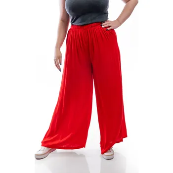 Dámské kalhoty Italy fashion Dámské letní kalhoty EUFORIA Barva: Červená, Velikost: UNI: S-XL