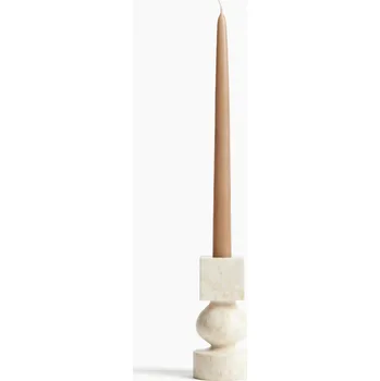 Svícen Mramorový svícen béžový