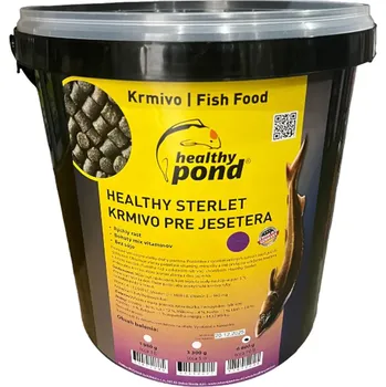 Technika k zahradnímu jezírku HealthyPond Krmivo pro jesetery a veslonose - Healthy pond 8mm 10L