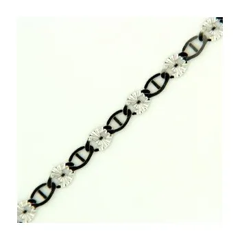 Řetízek Zlatý řetízek z bílého zlata