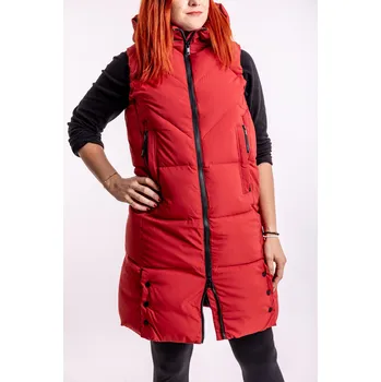 Pánská vesta Temster Dlouhá zimní vesta LA NUEVA [23946] Barva: Červená, Velikost: 2XL