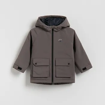 Reserved - Zateplená bunda - hnědá - 779HF-88X - 779HF-88X-98