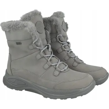 Dámské kozačky Kozačky Jomos 860996 šedé zimní dámské boty šíře K membrána R38