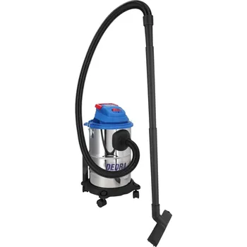 Průmyslový vysavač DEDRA-EXIM Vysavač na suché a mokré vysávání DEDRA DED6610, výkon 1200W, objem 20 l, bavlněný filtr + sáček