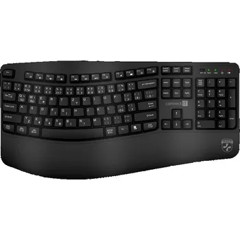 Klávesnice Connect IT For Health ErgoOffice, CZ/SK layout (CKB-2810-CS) černá