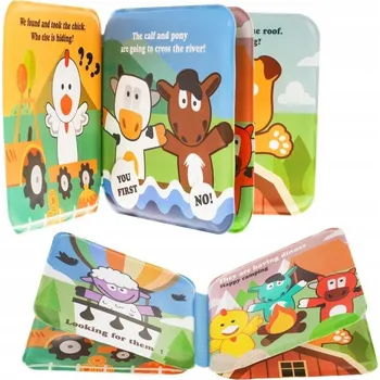 Hračka pro nejmenší Knížka do koupele pro malé děti farma