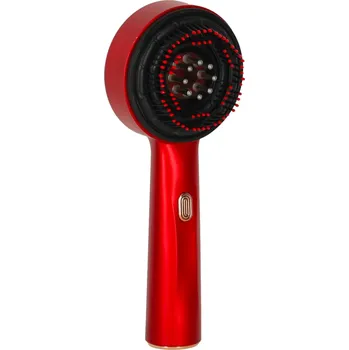 Masážní přípravek KIK Masážní kartáč na vlasy s červeným světlem olejový aplikátor USB