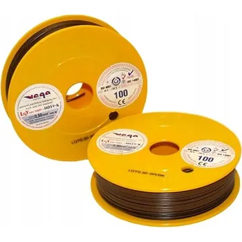 elektrický kabel Vodič LGY/H05V-K 0,50 mm2 100 m Hnědo-Černý